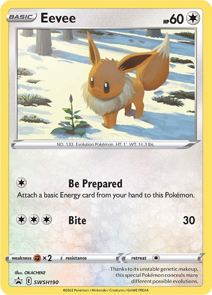 Eevee (SWSH190) [Sword & Shield: Black Star Promos] | Devastation Store