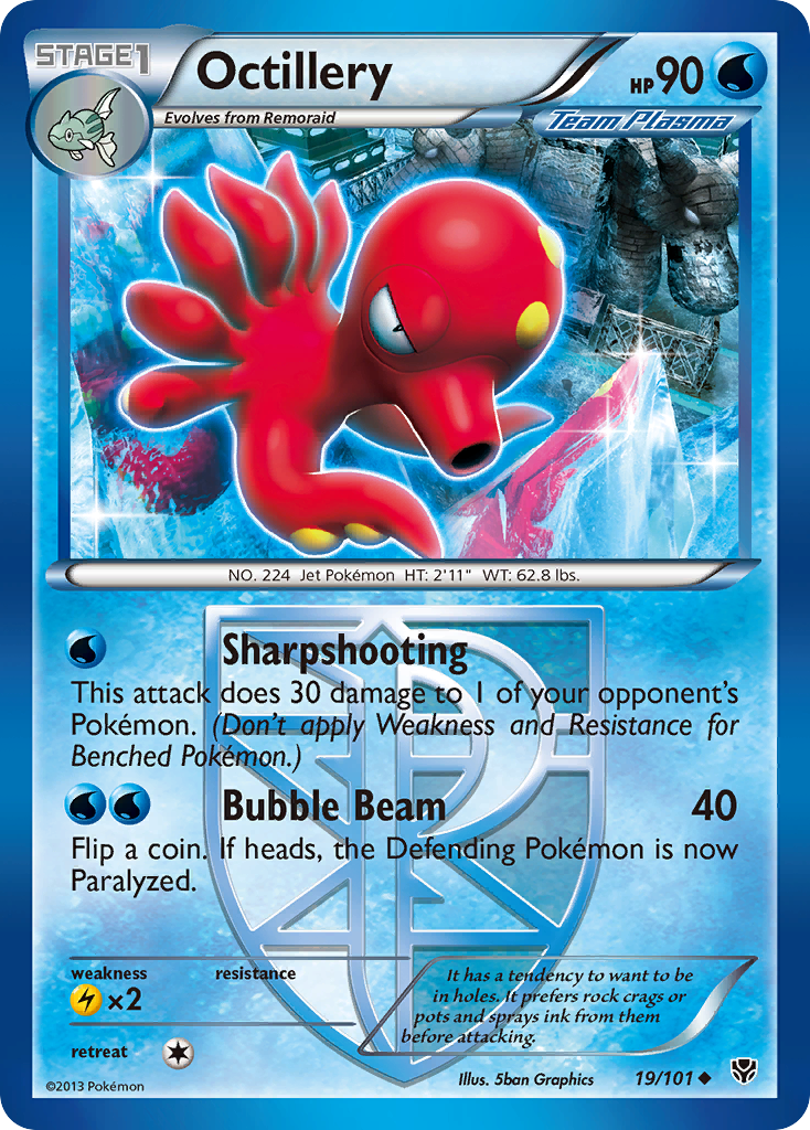 Octillery (19/101) [Black & White: Plasma Blast] | Devastation Store