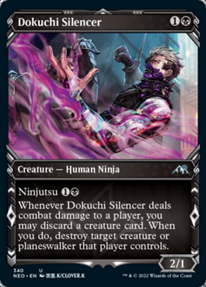 Dokuchi Silencer (Showcase Ninja) [Kamigawa: Neon Dynasty] | Devastation Store