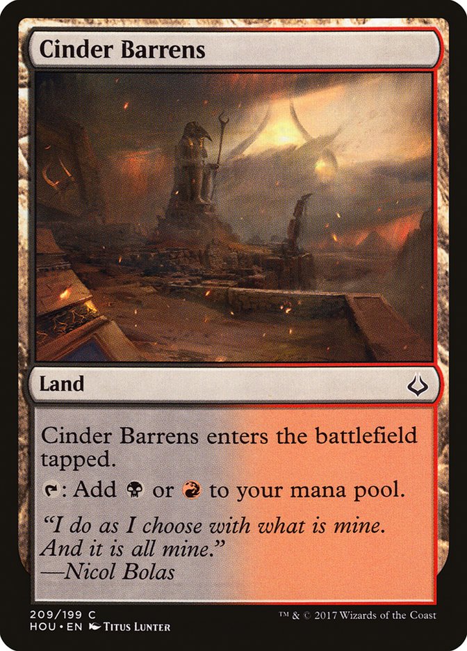 Cinder Barrens [Hour of Devastation] | Devastation Store