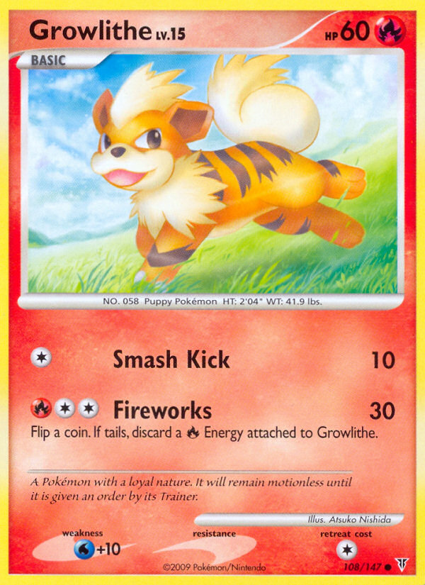 Growlithe (108/147) [Platinum: Supreme Victors] | Devastation Store