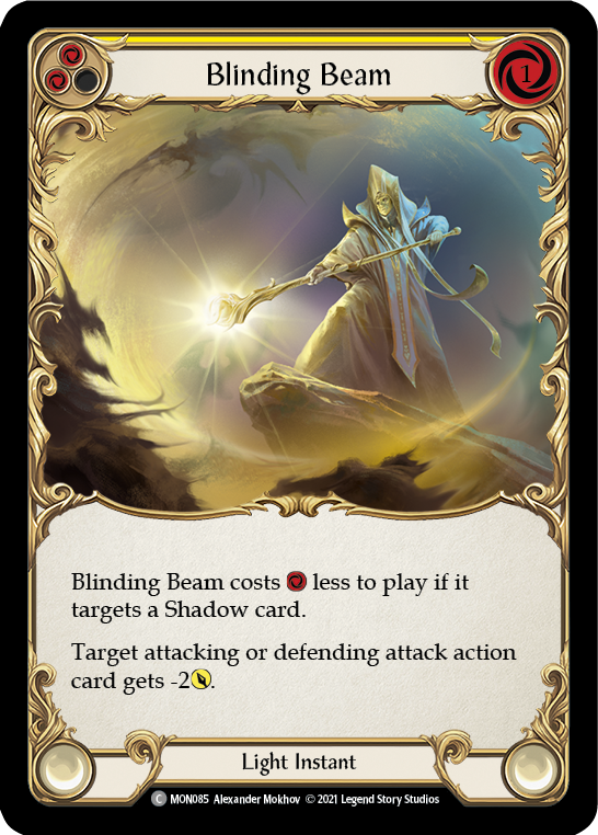 Blinding Beam (Yellow) [MON085] 1st Edition Normal - Devastation Store | Devastation Store