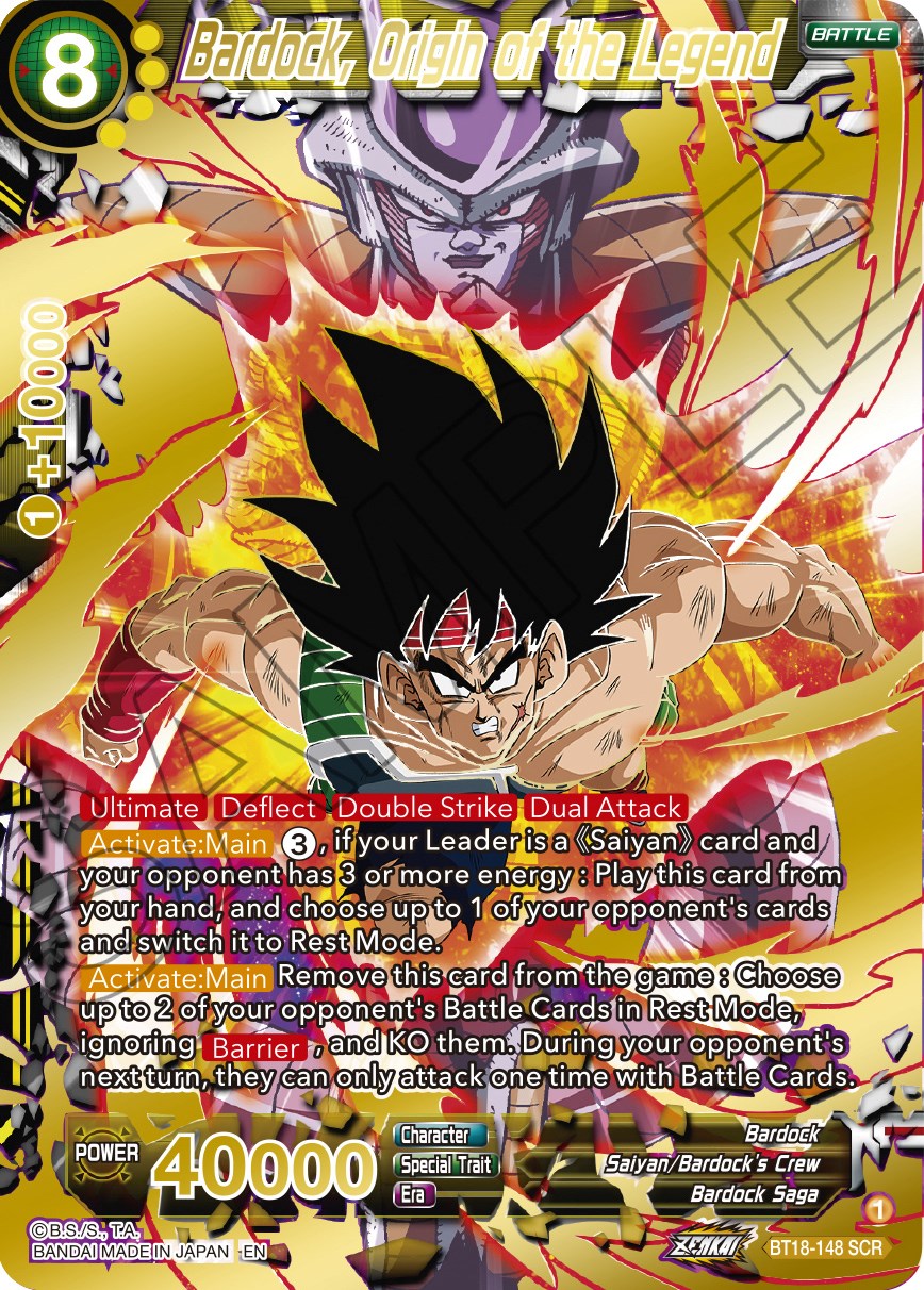 Bardock, Origin of the Legend (BT18-148) [Dawn of the Z-Legends] | Devastation Store