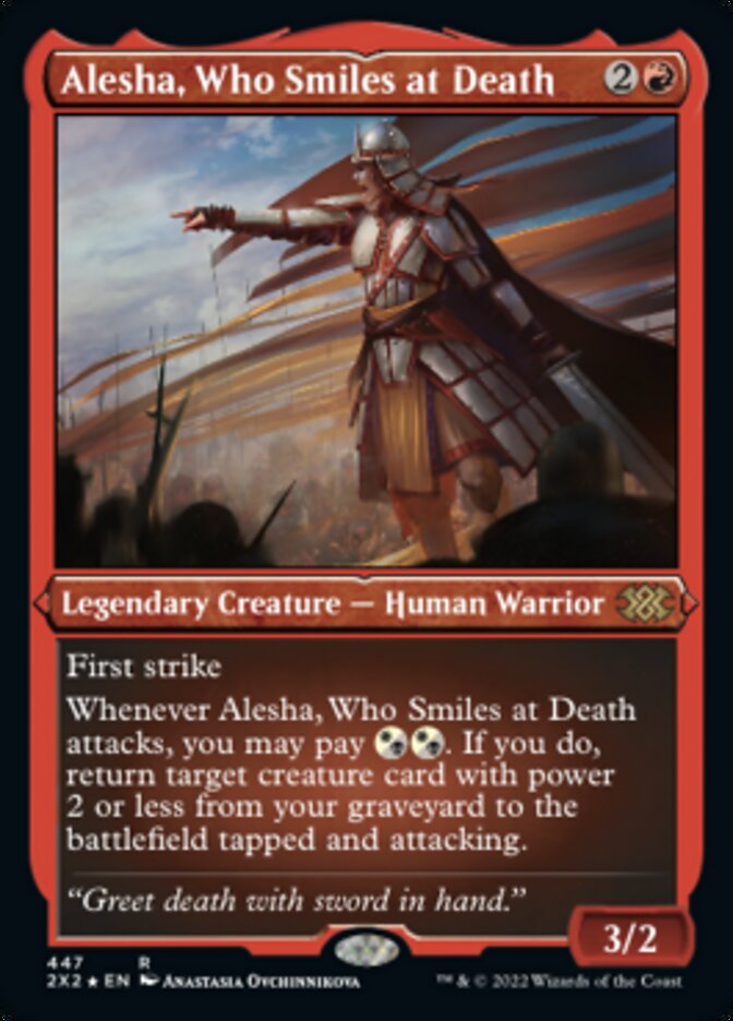 Alesha, Who Smiles at Death (Foil Etched) [Double Masters 2022] | Devastation Store