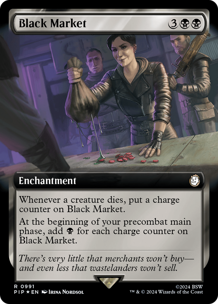 Black Market (Extended Art) (Surge Foil) [Fallout] | Devastation Store