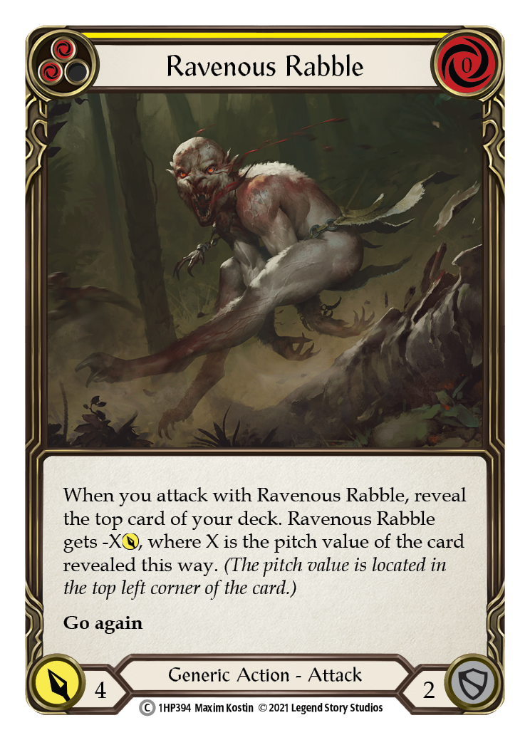 Ravenous Rabble (Yellow) [1HP394] | Devastation Store