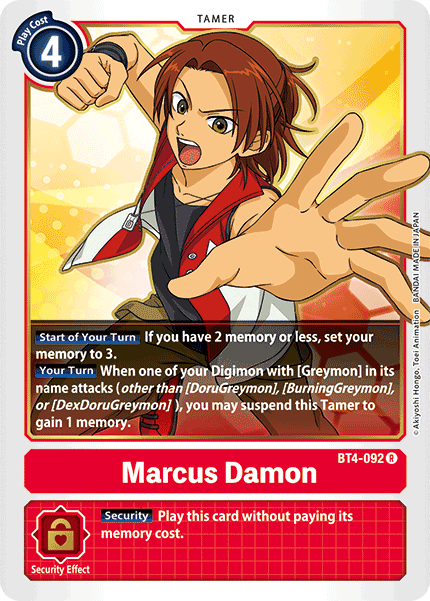 Marcus Damon [BT4-092] [Great Legend] | Devastation Store