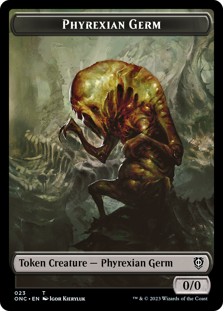 Phyrexian Germ Token [Phyrexia: All Will Be One Commander Tokens] | Devastation Store