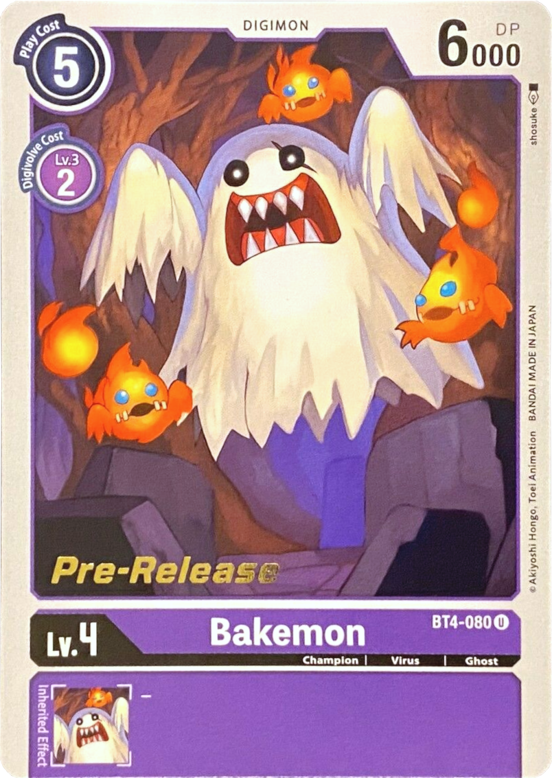 Bakemon [BT4-080] [Great Legend Pre-Release Promos] | Devastation Store
