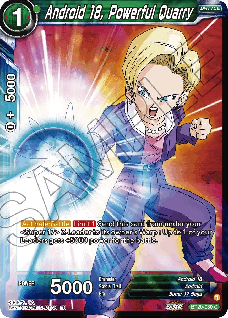 Android 18, Powerful Quarry (BT20-080) [Power Absorbed] | Devastation Store