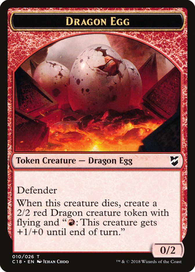 Dragon Egg [Commander 2018 Tokens] | Devastation Store
