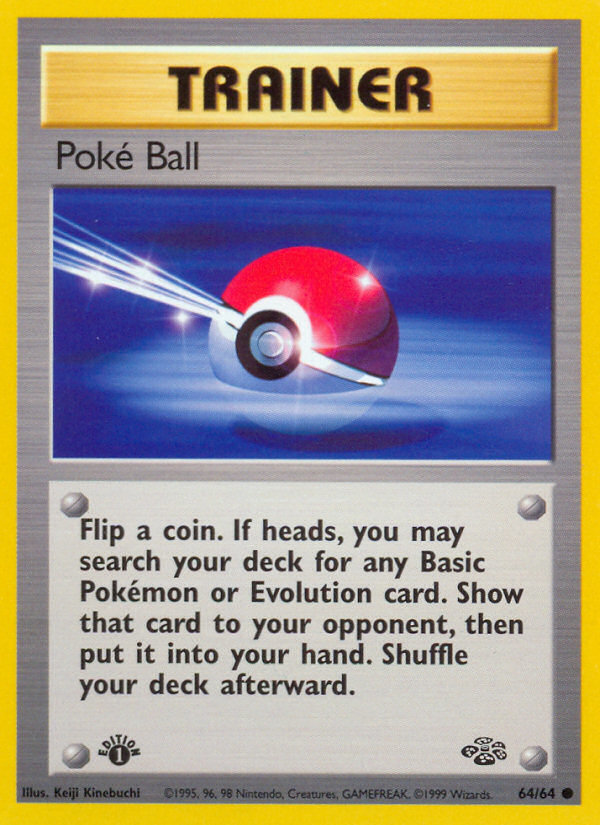 Poke Ball (64/64) [Jungle 1st Edition] | Devastation Store