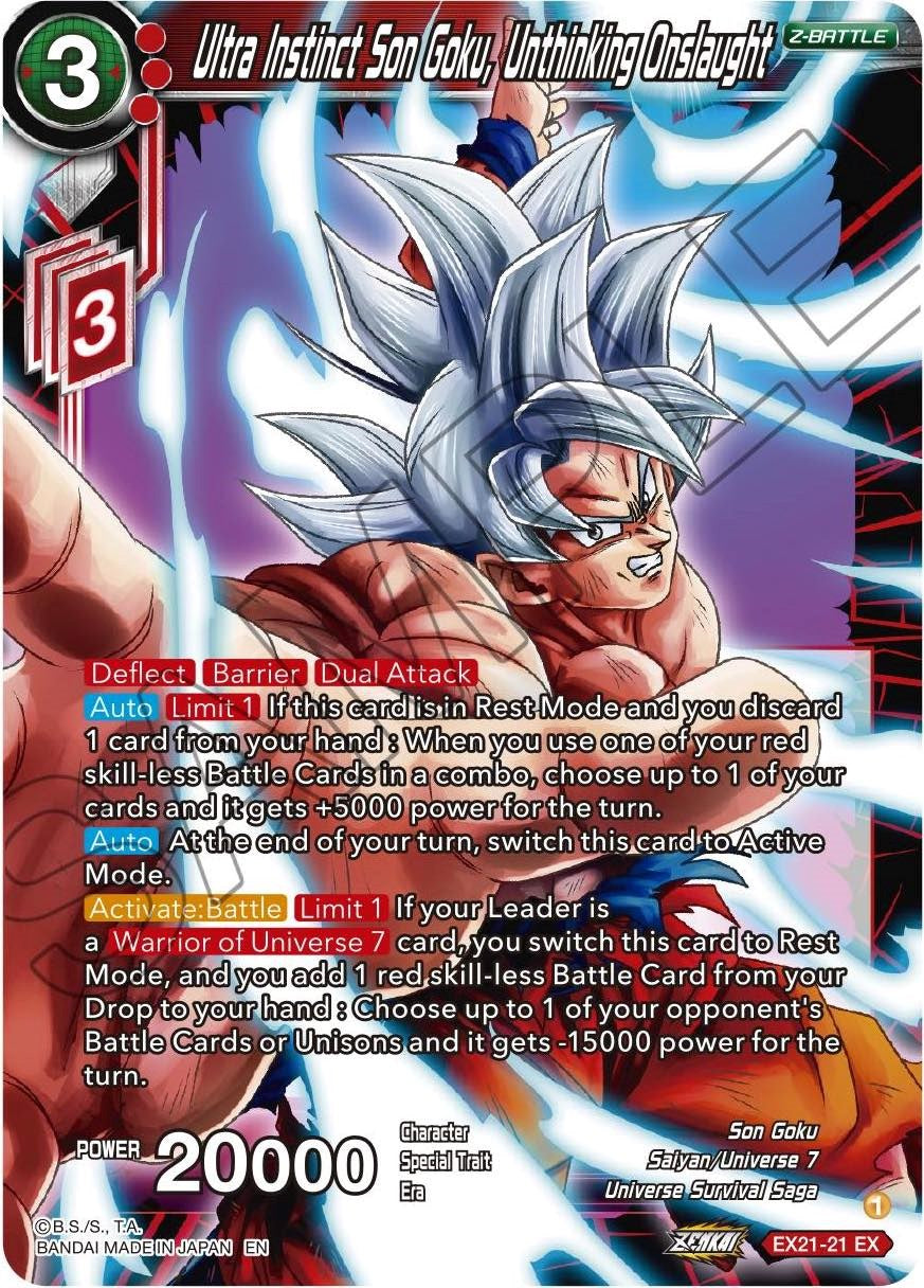 Ultra Instinct Son Goku, Unthinking Onslaught (EX21-21) [5th Anniversary Set] | Devastation Store