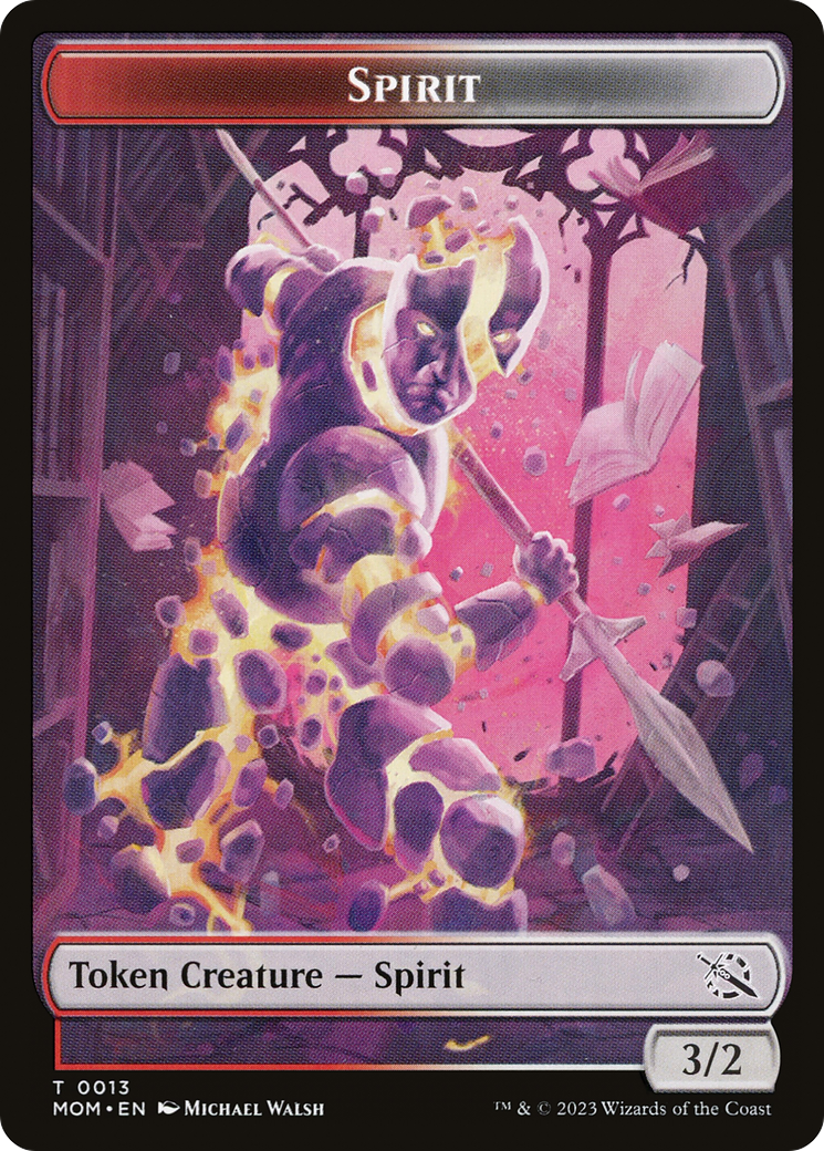 Monk // Spirit (13) Double-Sided Token [March of the Machine Tokens] | Devastation Store