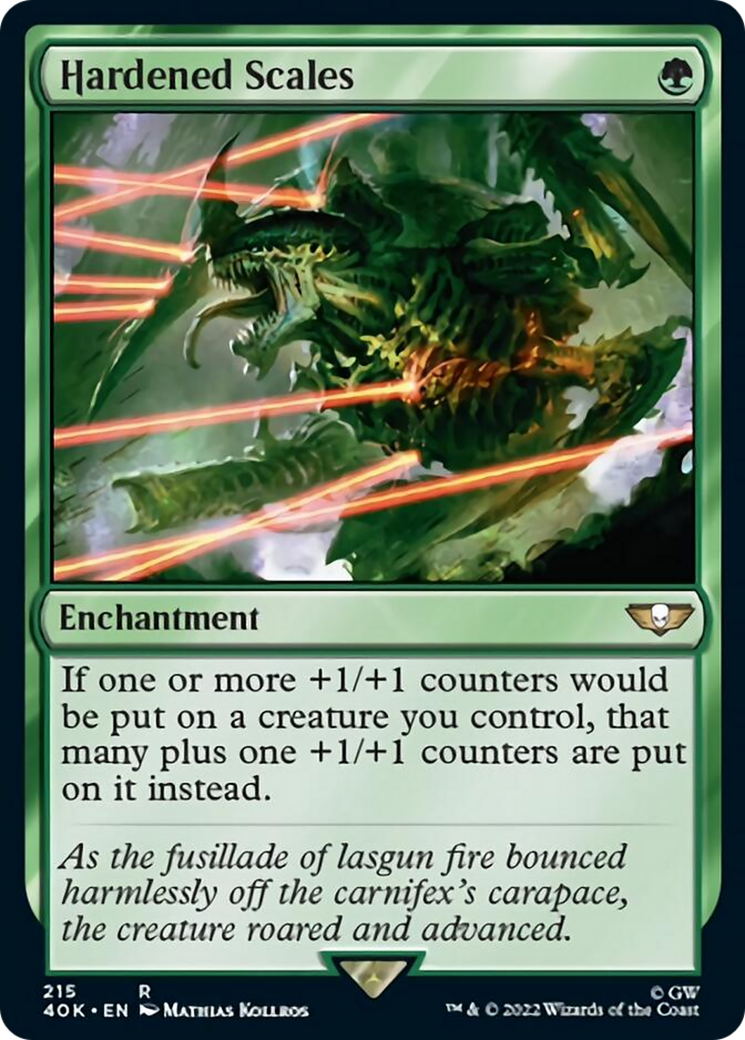 Hardened Scales (Surge Foil) [Universes Beyond: Warhammer 40,000] | Devastation Store