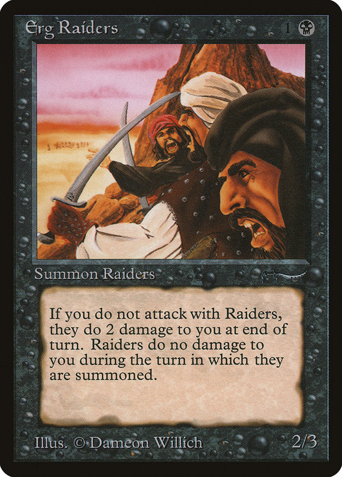 Erg Raiders (Dark Mana Cost) [Arabian Nights] - Devastation Store | Devastation Store