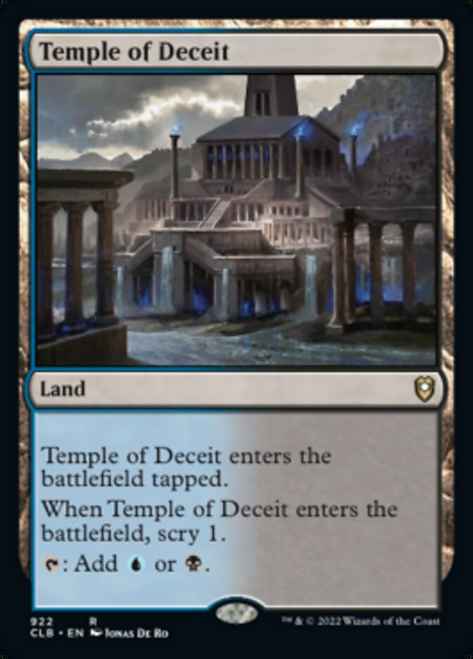 Temple of Deceit [Commander Legends: Battle for Baldur's Gate] | Devastation Store