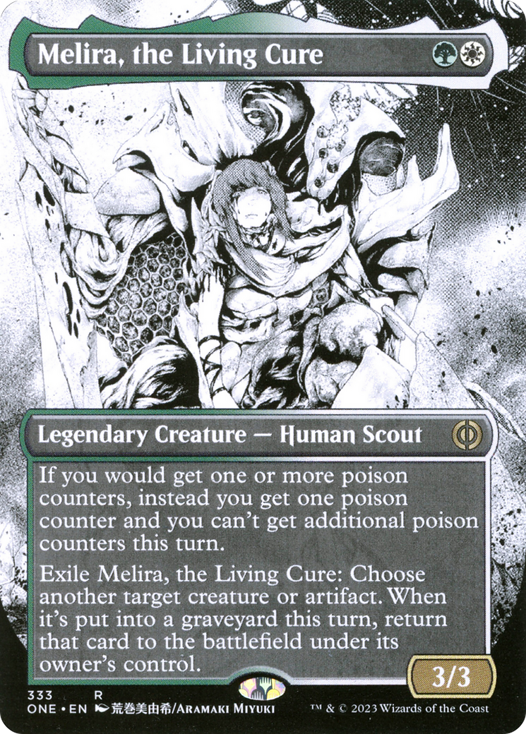 Melira, the Living Cure (Borderless Manga) [Phyrexia: All Will Be One] | Devastation Store