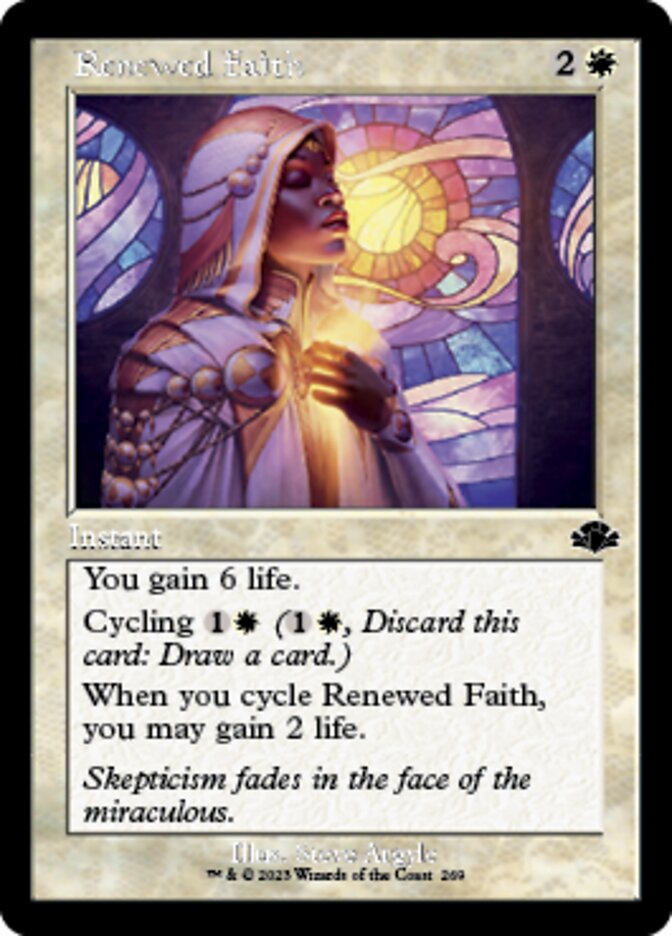 Renewed Faith (Retro) [Dominaria Remastered] | Devastation Store