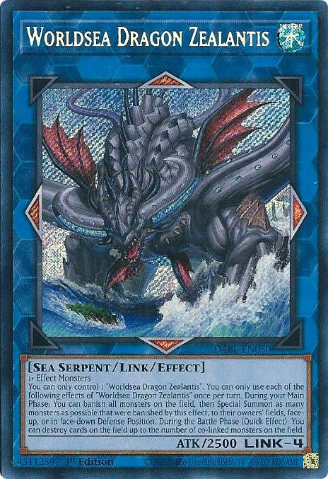 Worldsea Dragon Zealantis [DABL-EN050] Secret Rare | Devastation Store