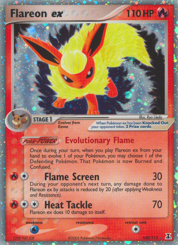 Flareon ex (108/113) [EX: Delta Species] | Devastation Store