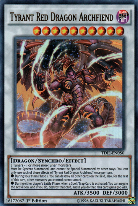 Tyrant Red Dragon Archfiend [TDIL-EN050] Ultra Rare | Devastation Store