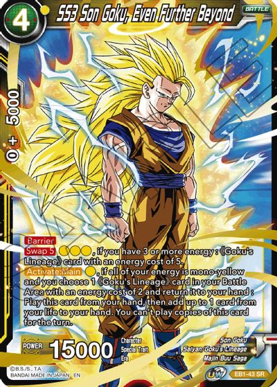 SS3 Son Goku, Even Further Beyond (EB1-043) [Battle Evolution Booster] | Devastation Store
