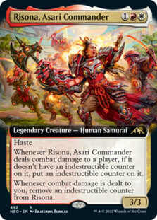 Risona, Asari Commander (Extended) [Kamigawa: Neon Dynasty] | Devastation Store