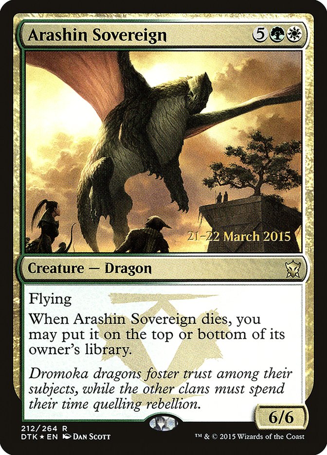 Arashin Sovereign  [Dragons of Tarkir Prerelease Promos] - Devastation Store | Devastation Store