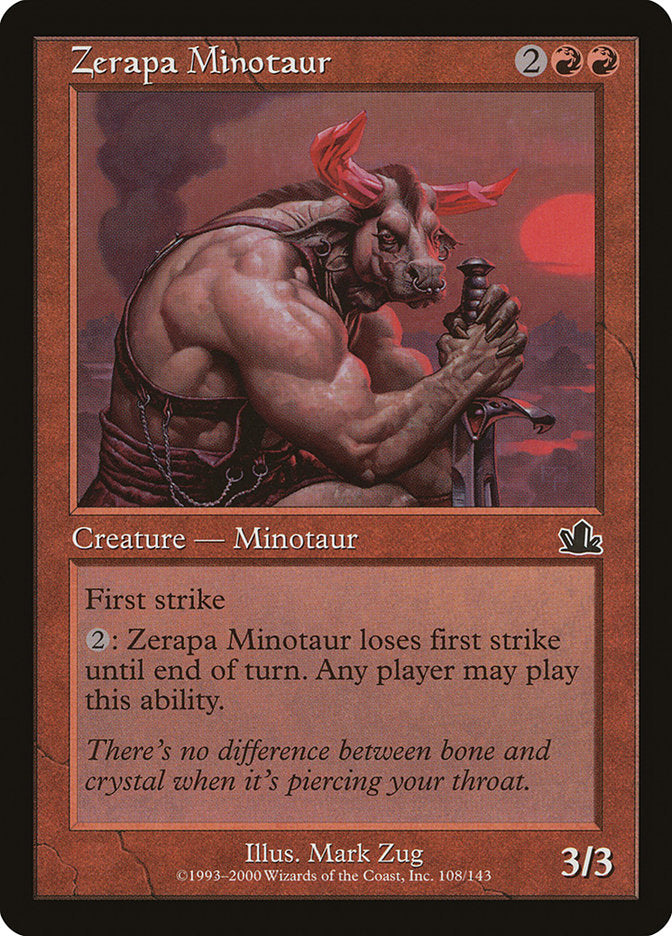 Zerapa Minotaur [Prophecy] - Devastation Store | Devastation Store