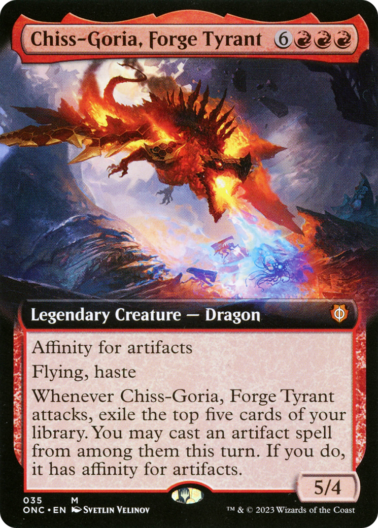Chiss-Goria, Forge Tyrant (Extended Art) [Phyrexia: All Will Be One Commander] | Devastation Store