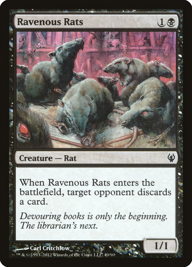 Ravenous Rats [Duel Decks: Izzet vs. Golgari] | Devastation Store