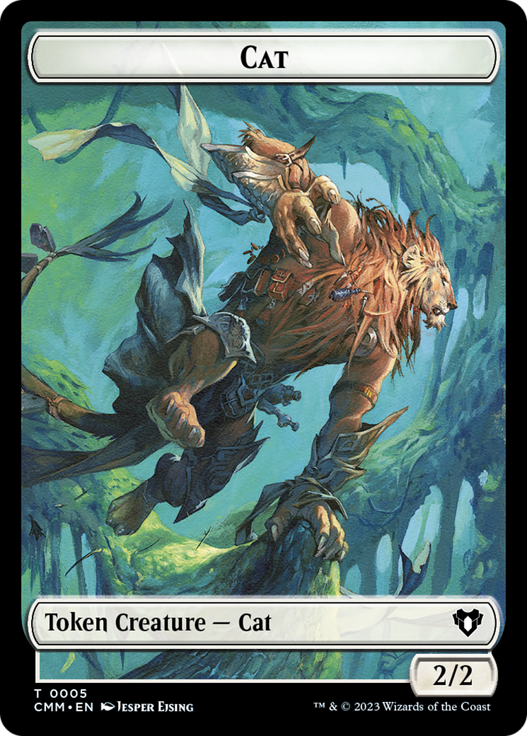 Clue // Cat (0005) Double-Sided Token [Commander Masters Tokens] | Devastation Store