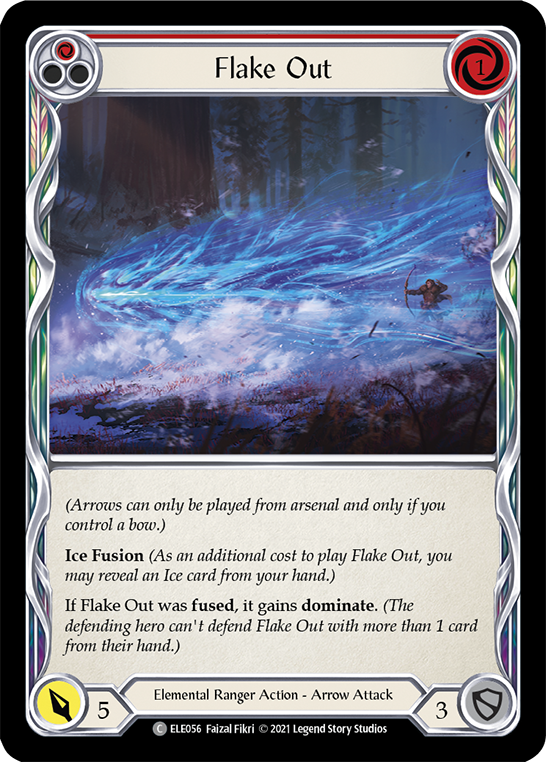 Flake Out (Red) [ELE056] (Tales of Aria)  1st Edition Rainbow Foil | Devastation Store
