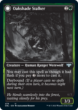 Oakshade Stalker // Moonlit Ambusher [Innistrad: Double Feature] | Devastation Store
