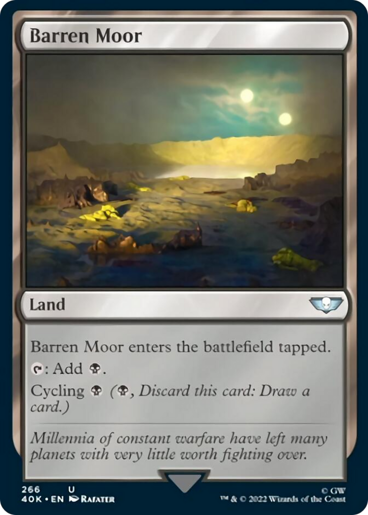 Barren Moor (Surge Foil) [Universes Beyond: Warhammer 40,000] | Devastation Store