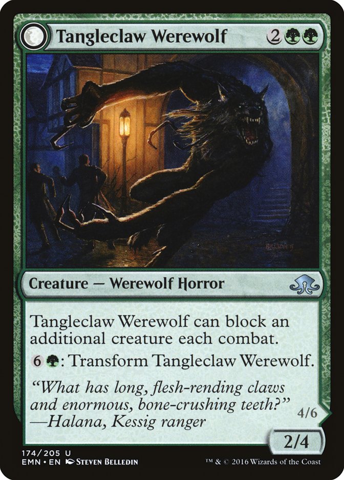 Tangleclaw Werewolf // Fibrous Entangler [Eldritch Moon] | Devastation Store