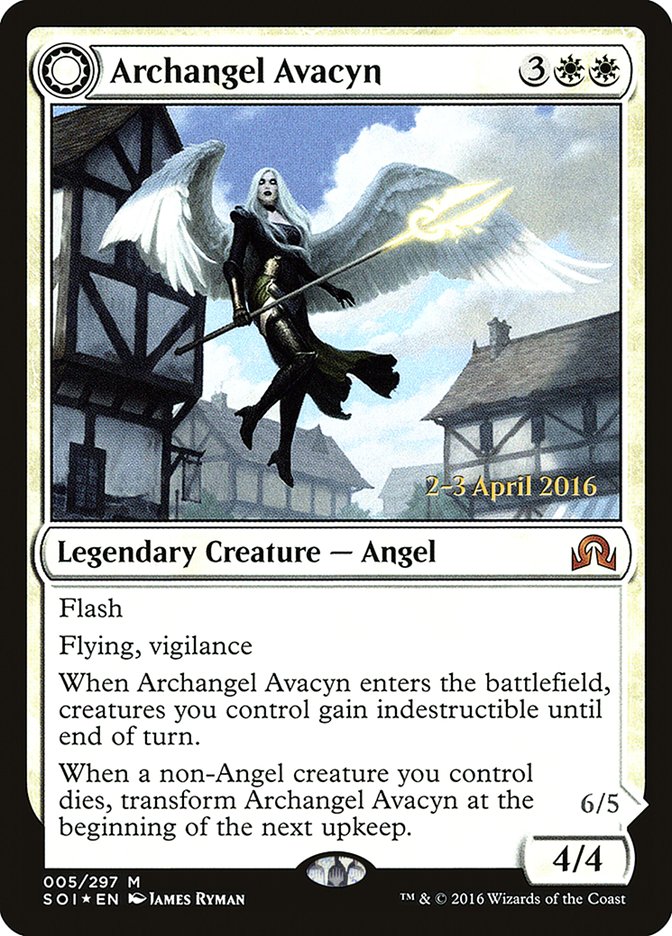 Archangel Avacyn // Avacyn, the Purifier [Shadows over Innistrad Prerelease Promos] - Devastation Store | Devastation Store