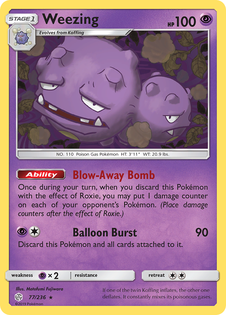 Weezing (77/236) [Sun & Moon: Cosmic Eclipse] | Devastation Store