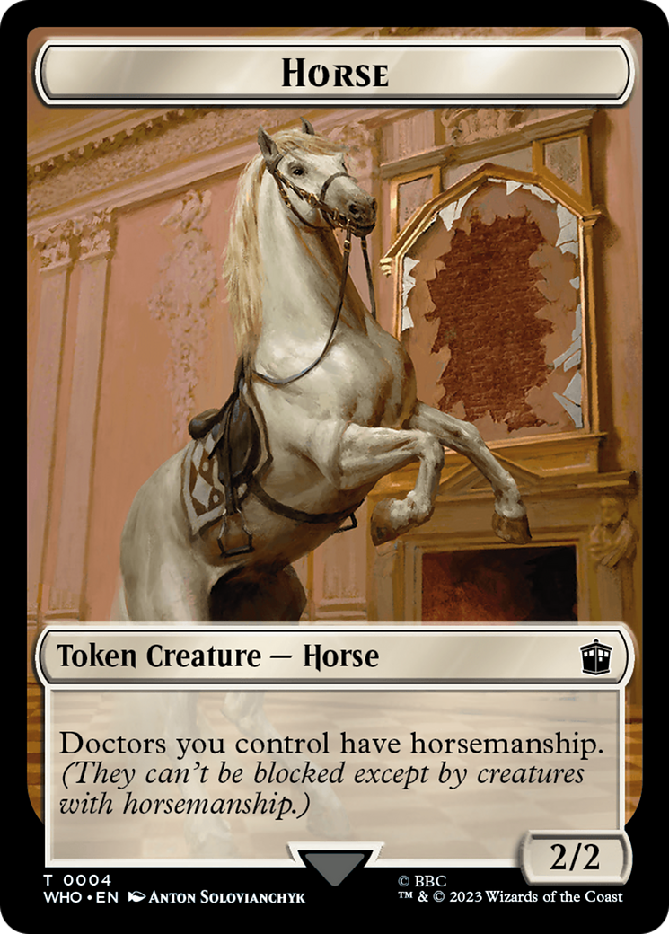 Horse // Food (0026) Double-Sided Token [Doctor Who Tokens] | Devastation Store