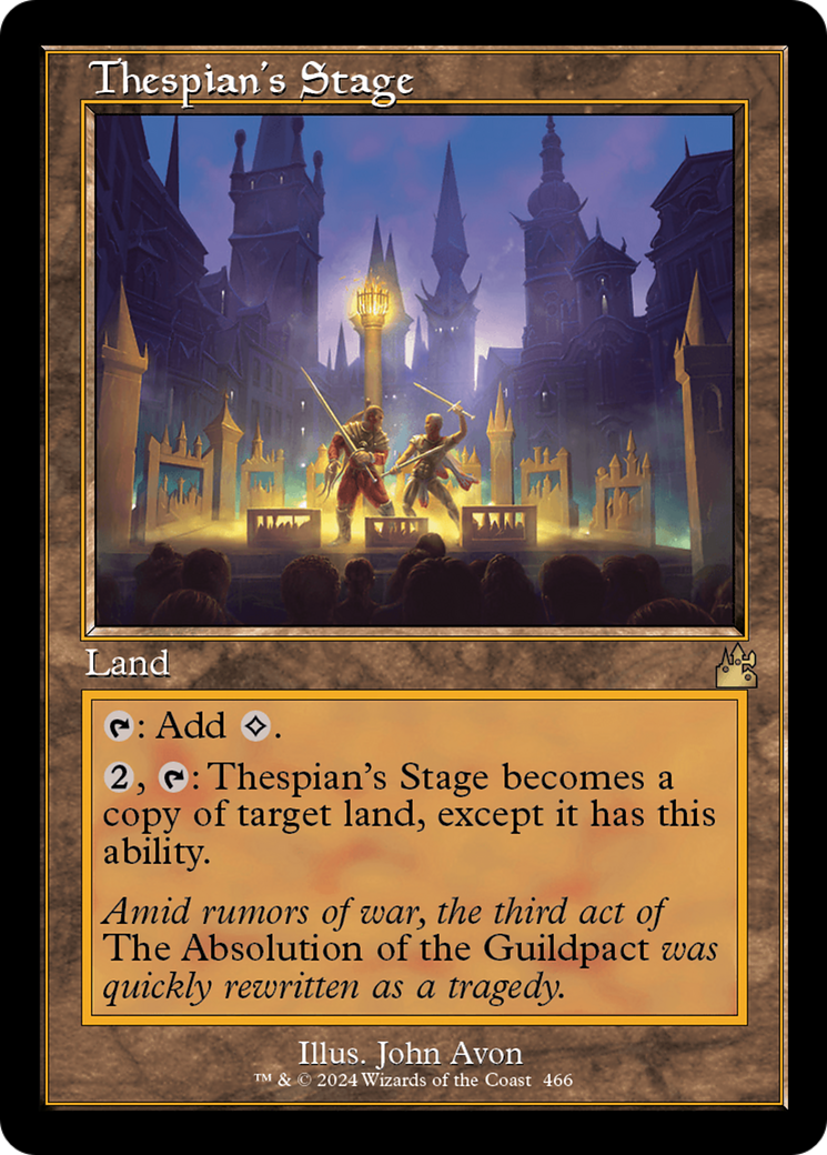 Thespian's Stage (Retro Frame) [Ravnica Remastered] | Devastation Store