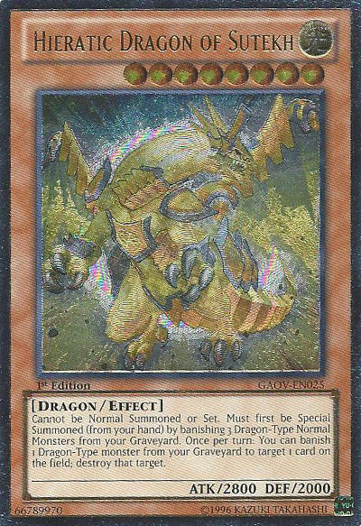 Hieratic Dragon of Sutekh [GAOV-EN025] Ultimate Rare | Devastation Store