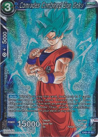 Comrades Combined Son Goku (Foil) (EX01-01) [Mighty Heroes] | Devastation Store