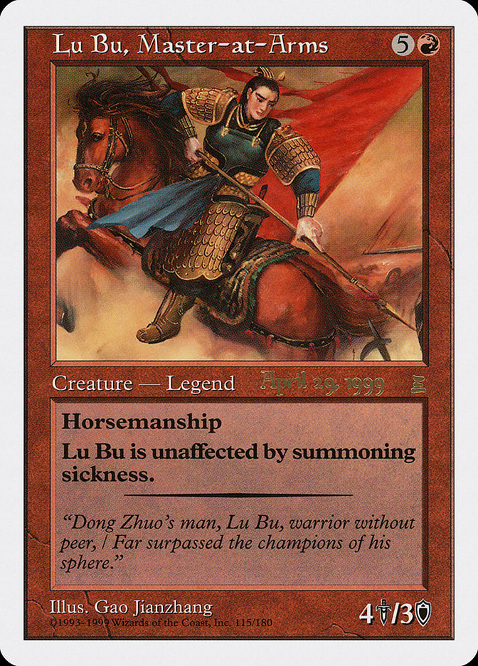 Lu Bu, Master-at-Arms (April 29, 1999) [Portal Three Kingdoms Promos] | Devastation Store