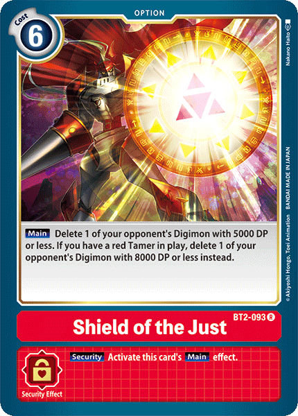 Shield of the Just [BT2-093] [Release Special Booster Ver.1.0] | Devastation Store