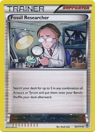 Fossil Researcher (92/111) (Cosmos Holo) [XY: Furious Fists] | Devastation Store
