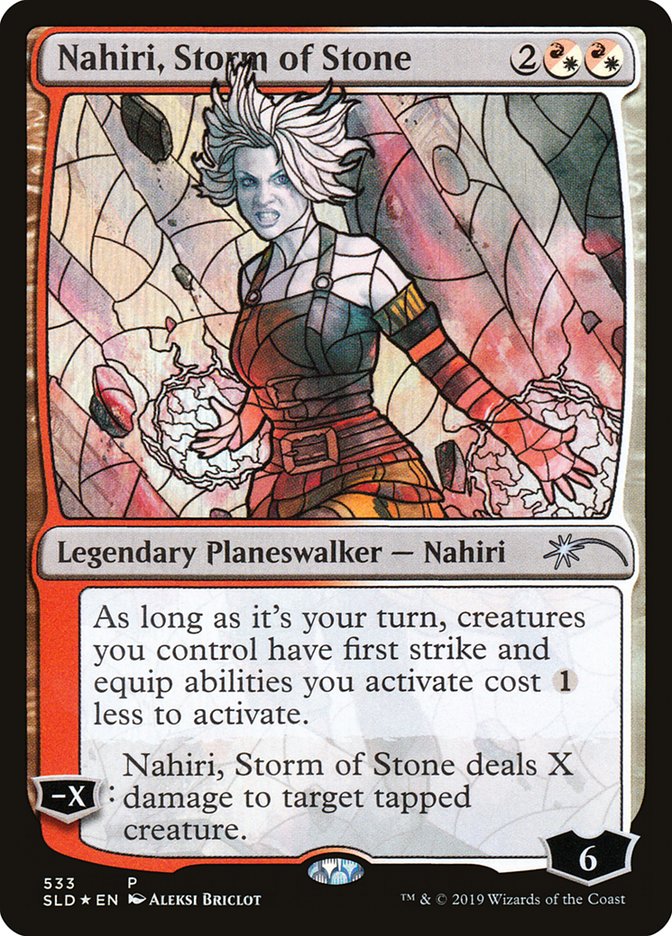 Nahiri, Storm of Stone (Stained Glass) [Secret Lair Drop Promos] | Devastation Store