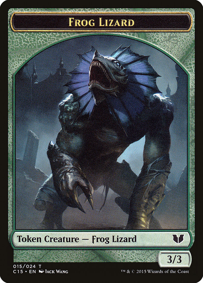 Frog Lizard // Germ Double-Sided Token [Commander 2015 Tokens] | Devastation Store