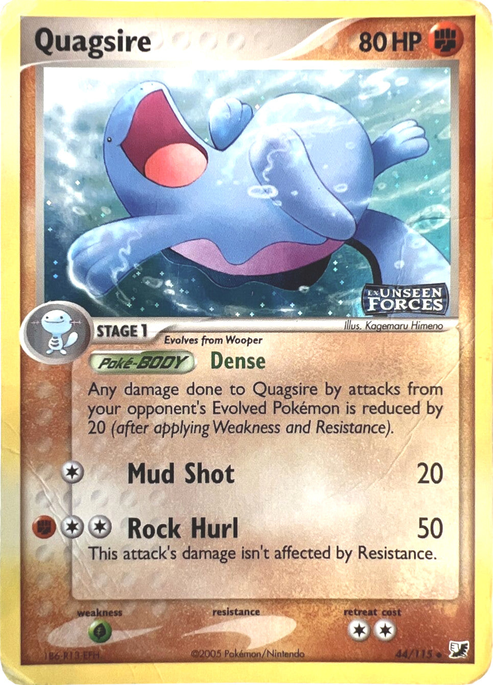 Quagsire (44/115) (Stamped) [EX: Unseen Forces] | Devastation Store