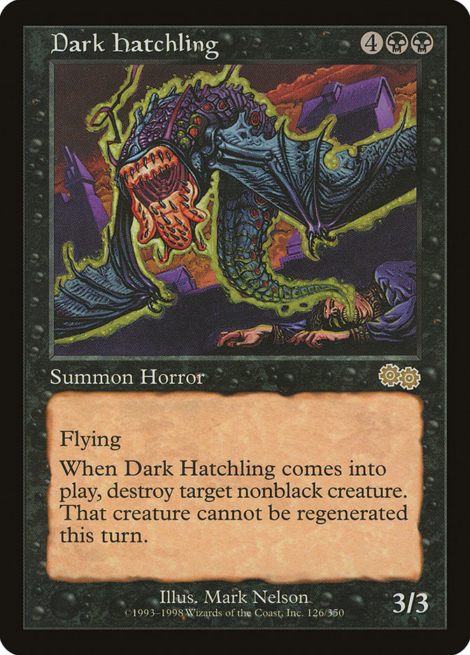 Dark Hatchling [Urza's Saga] - Devastation Store | Devastation Store